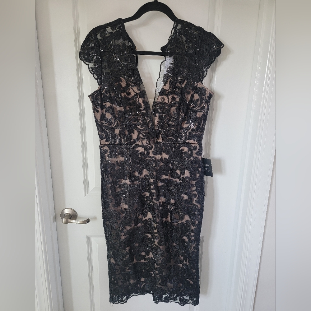 Baltic Born black lace dress